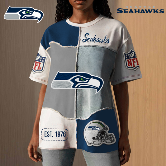 SS Premium NFL Patchwork Vintage T-Shirt DDT CTND