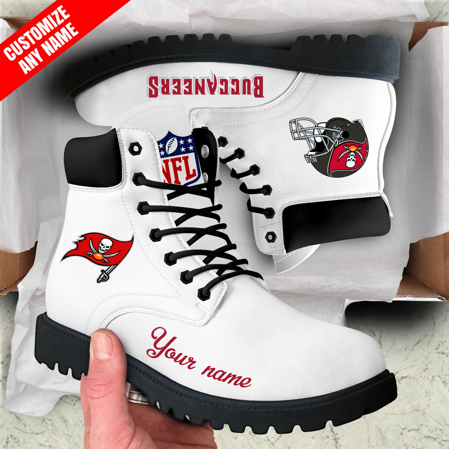 TB x NFL Custom Leather Boots DATND TANTD