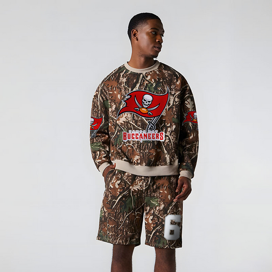 TB x NFL Football Full Set Long Sweatshirt And Short Pants DATND TANTD