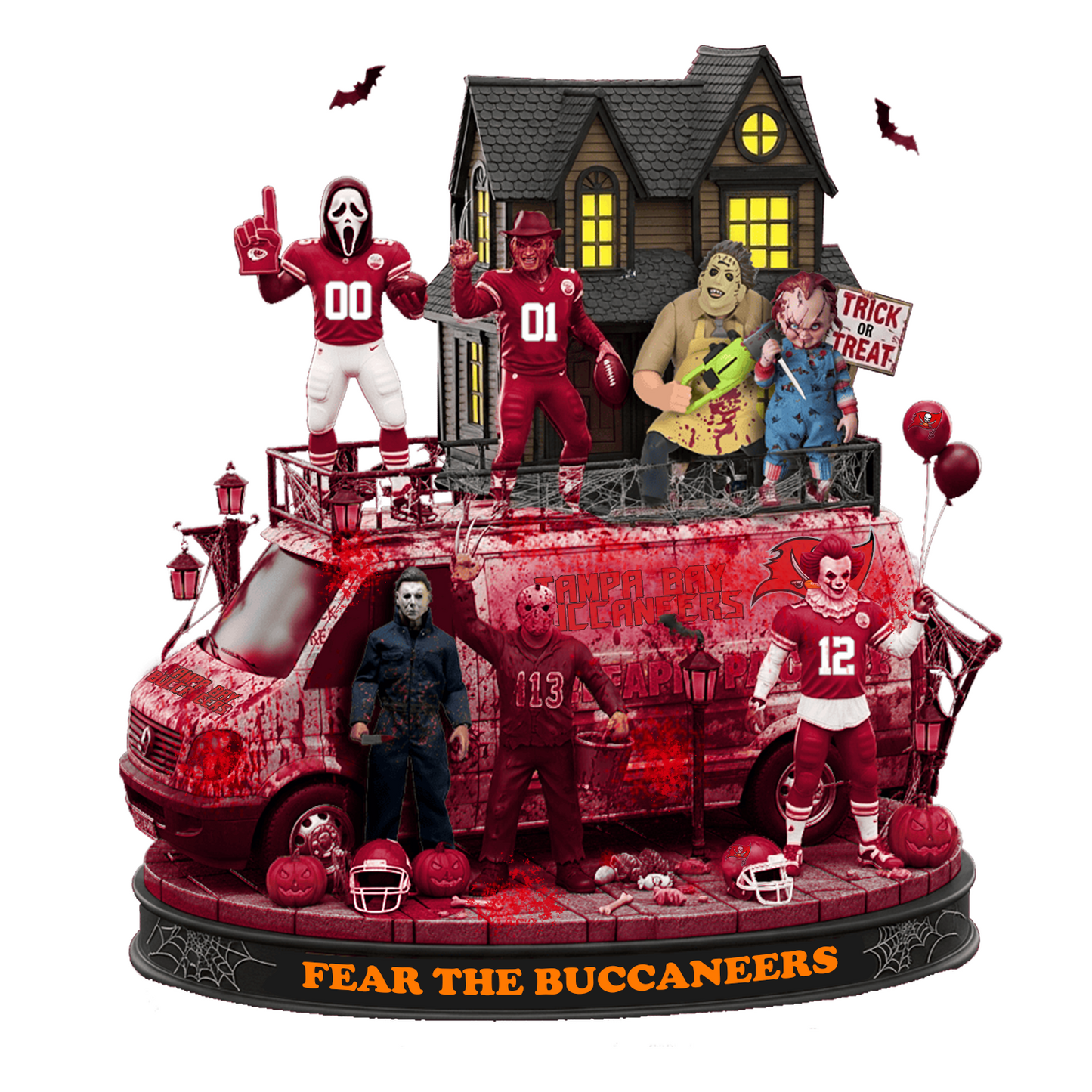 TB x NFL Halloween Acrylic Plaque DATND TANTD