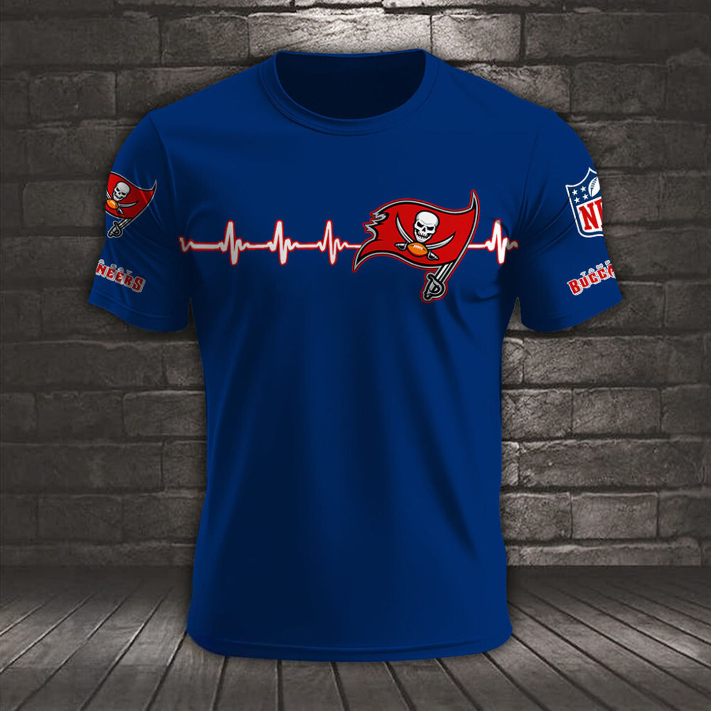 TB x NFL Heart Rate Map Special 3D Shirt DatND ThuongNH