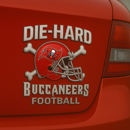 TB x NFL Premium 3D Car Name Badge DATND DVT
