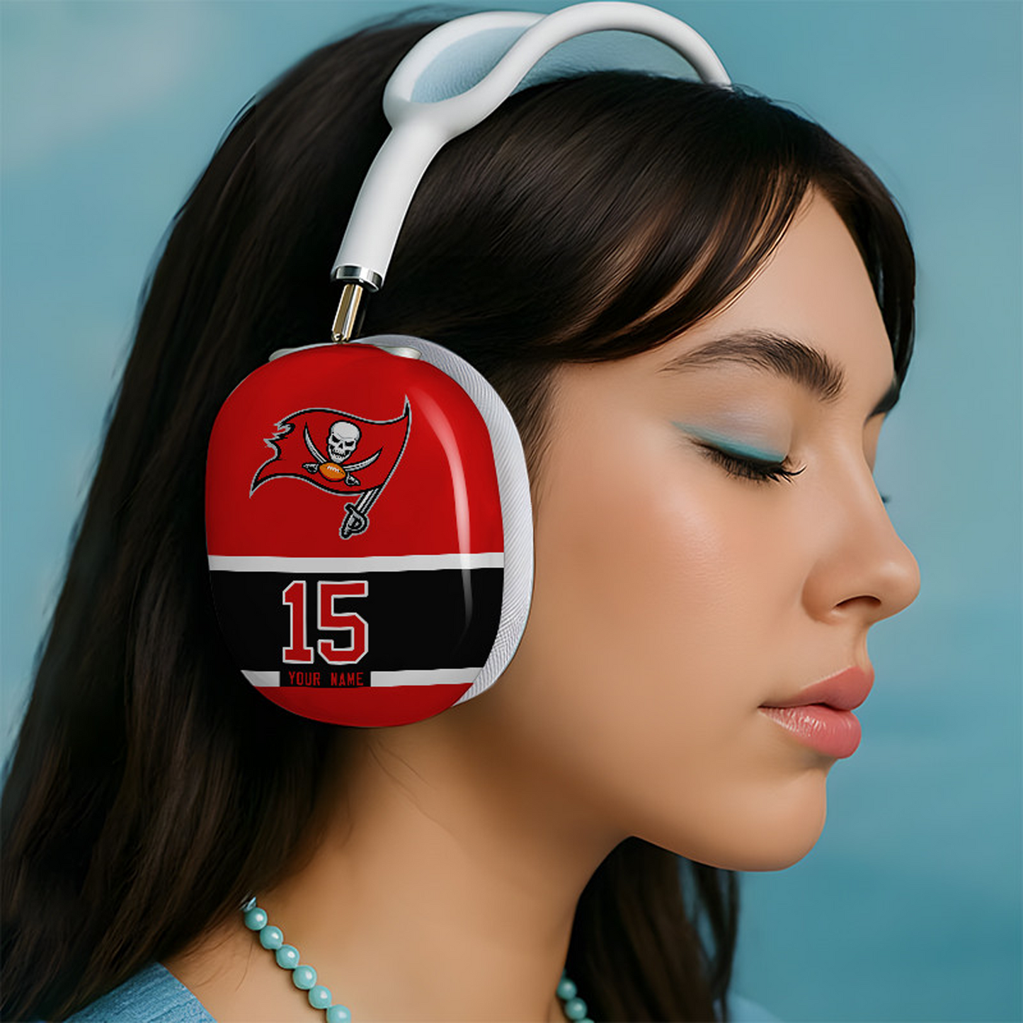 TB x NFL Special Airpod Max Case Cover Personalized DATND TANTD