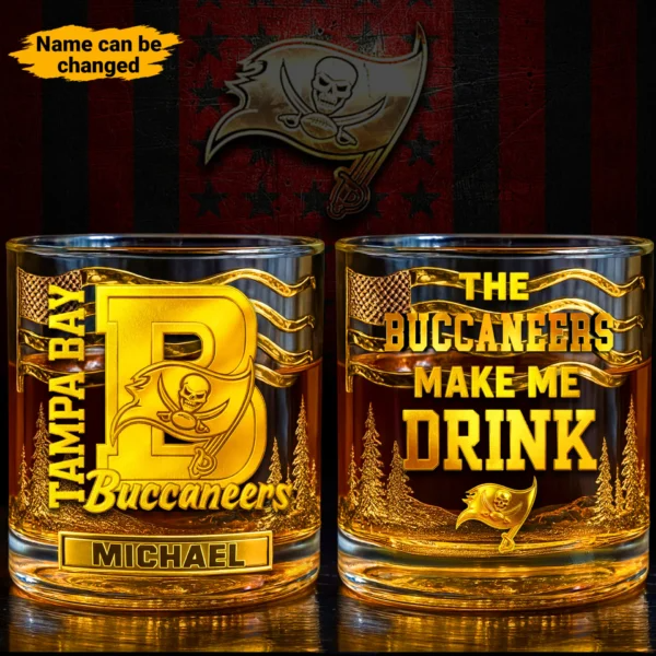 TBB  Premium NFL Golden Whiskey Fan Glass DDT HLPhuong