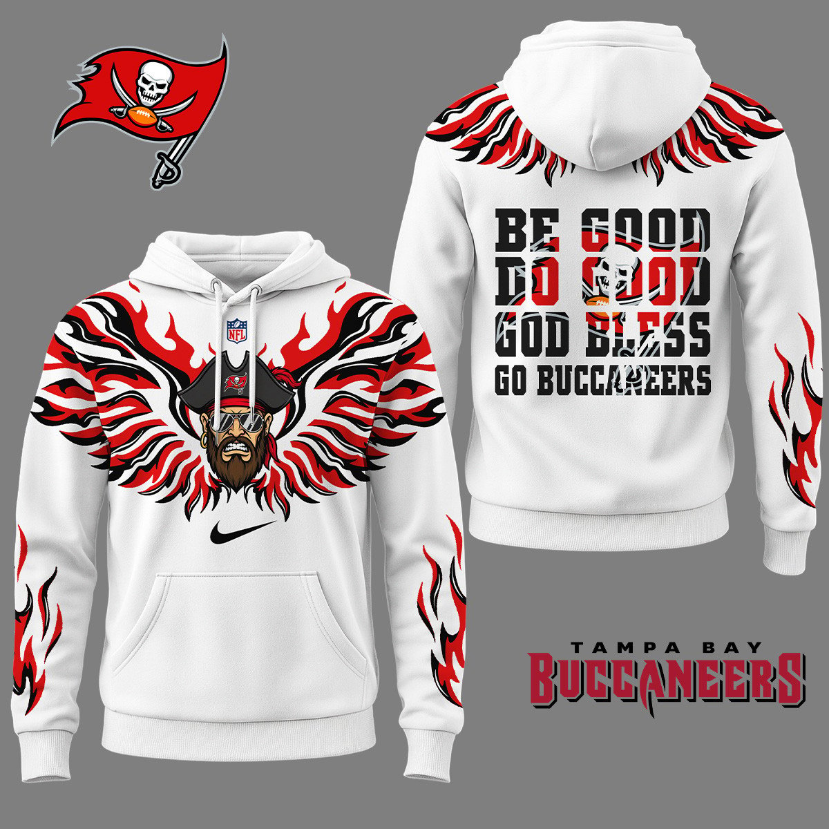 TBB Premium NFL Fire Wings 3D Hoodie DDT CTND