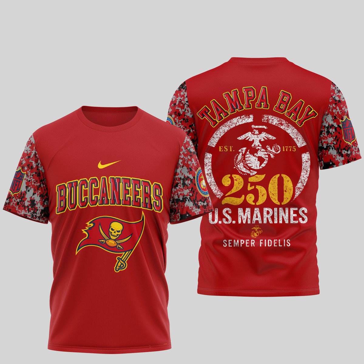 TBB Premium U.S.M.C 250 Years Semper Fi 3D Shirt DDT TTV