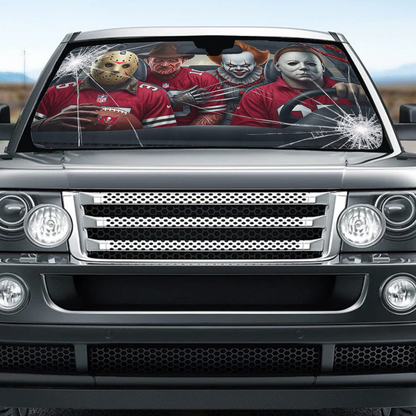 TBB x NFL Horror Car Sunshade For Fan DDT CTND