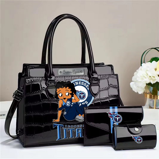 TEN Embossed three-piece handbag set DatND DVT