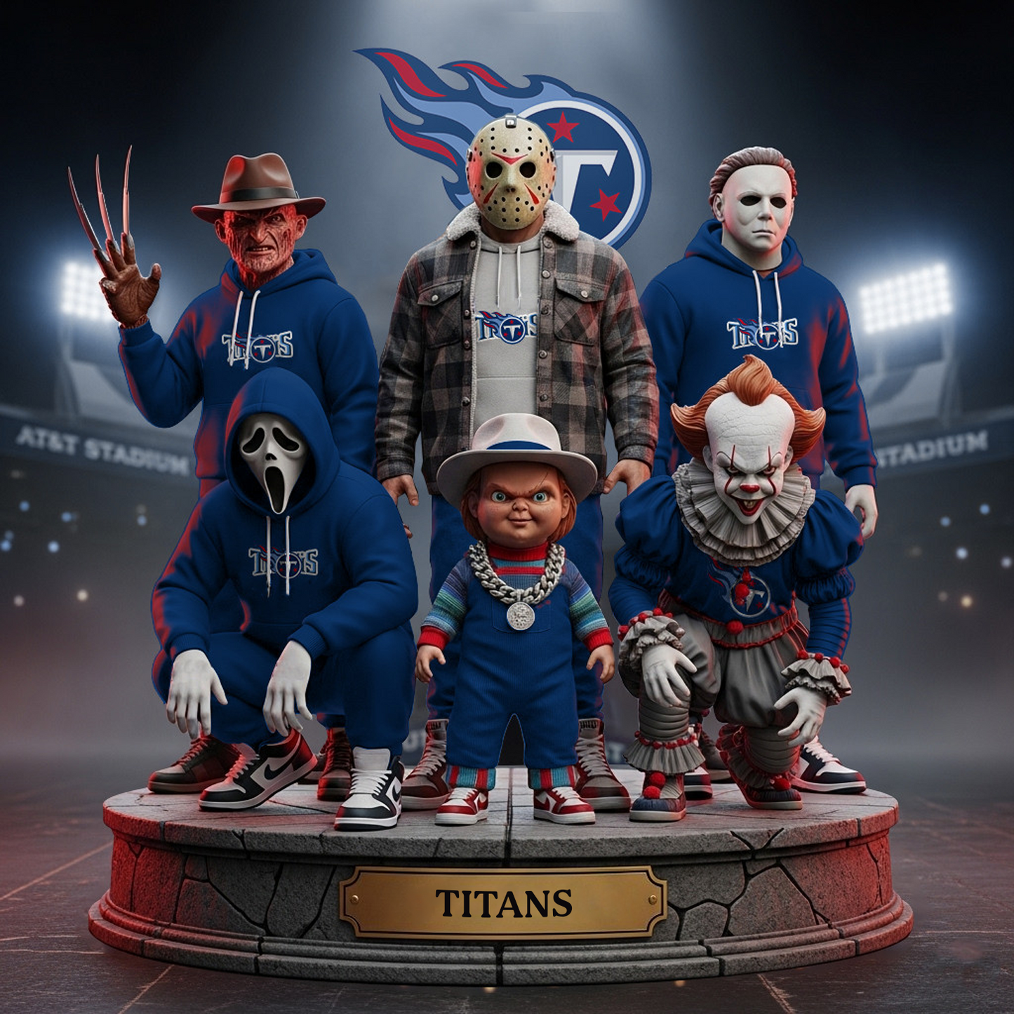 TEN x NFL Acrylic Block Plaque For Fan DATND TANTD