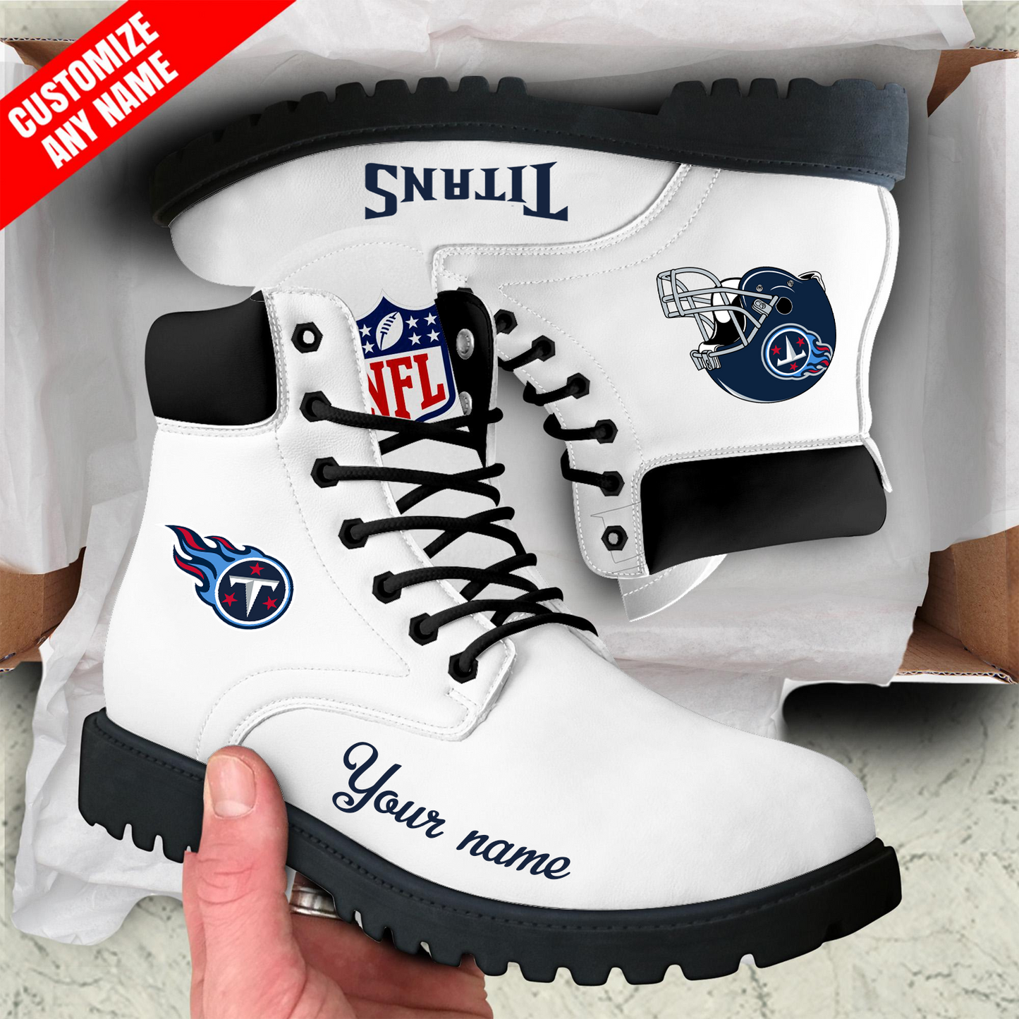 TEN x NFL Custom Leather Boots DATND TANTD