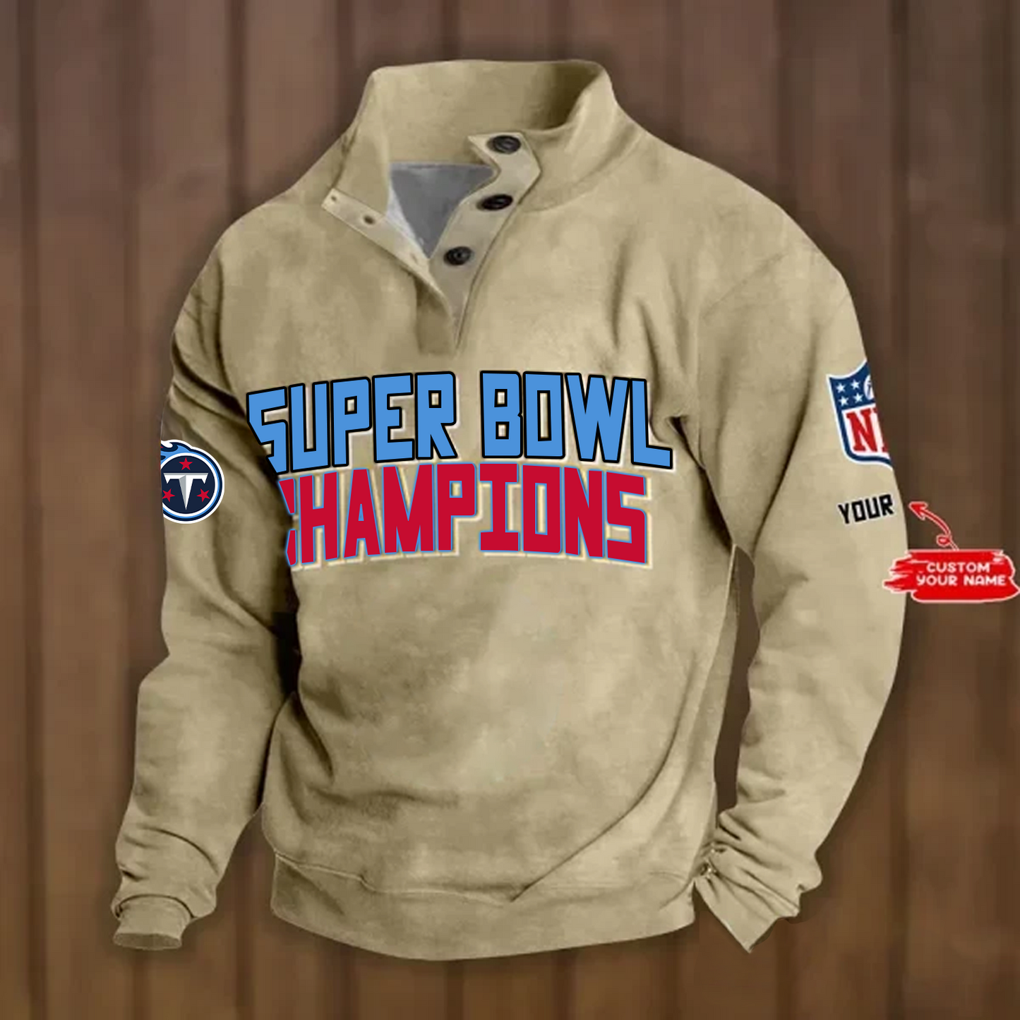 TEN x NFL Double Breasted Stand Collar Hoodies DATND TANTD