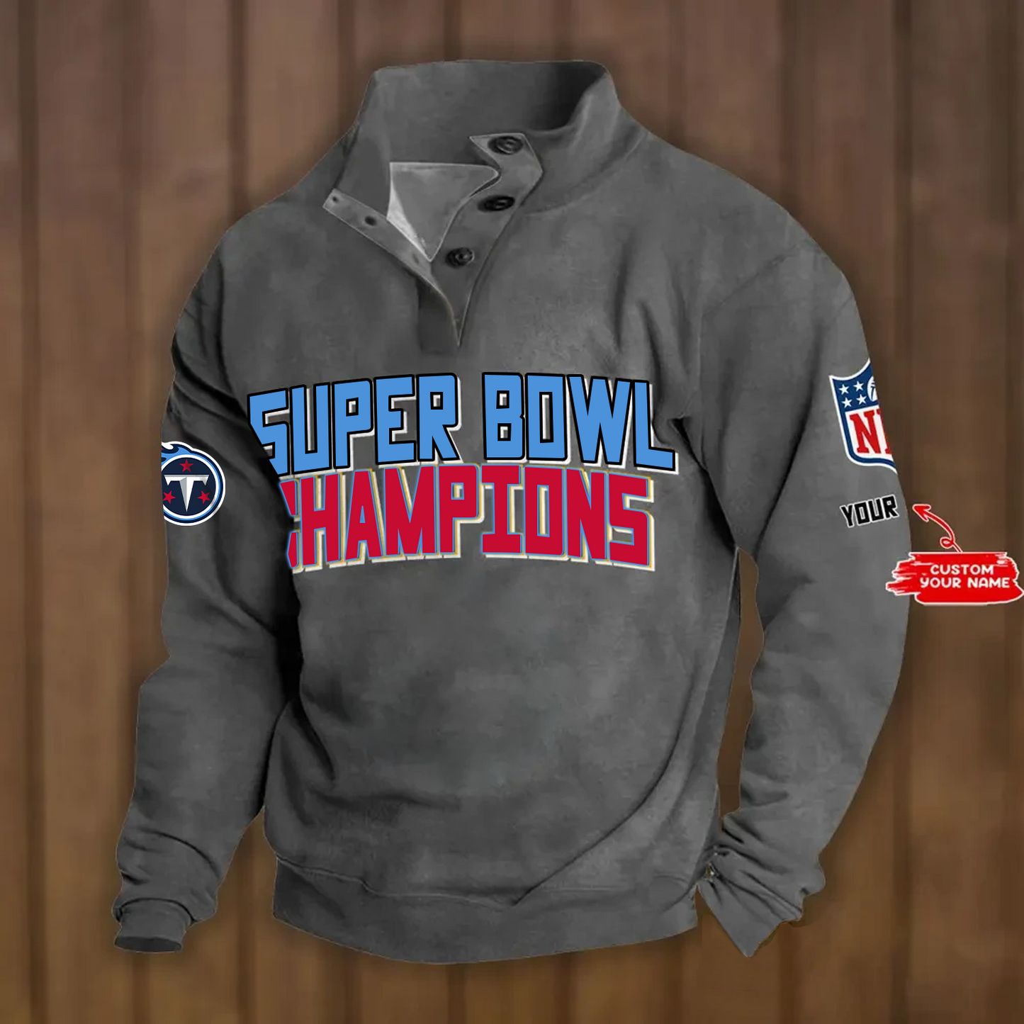 TEN x NFL Double Breasted Stand Collar Hoodies DATND TANTD