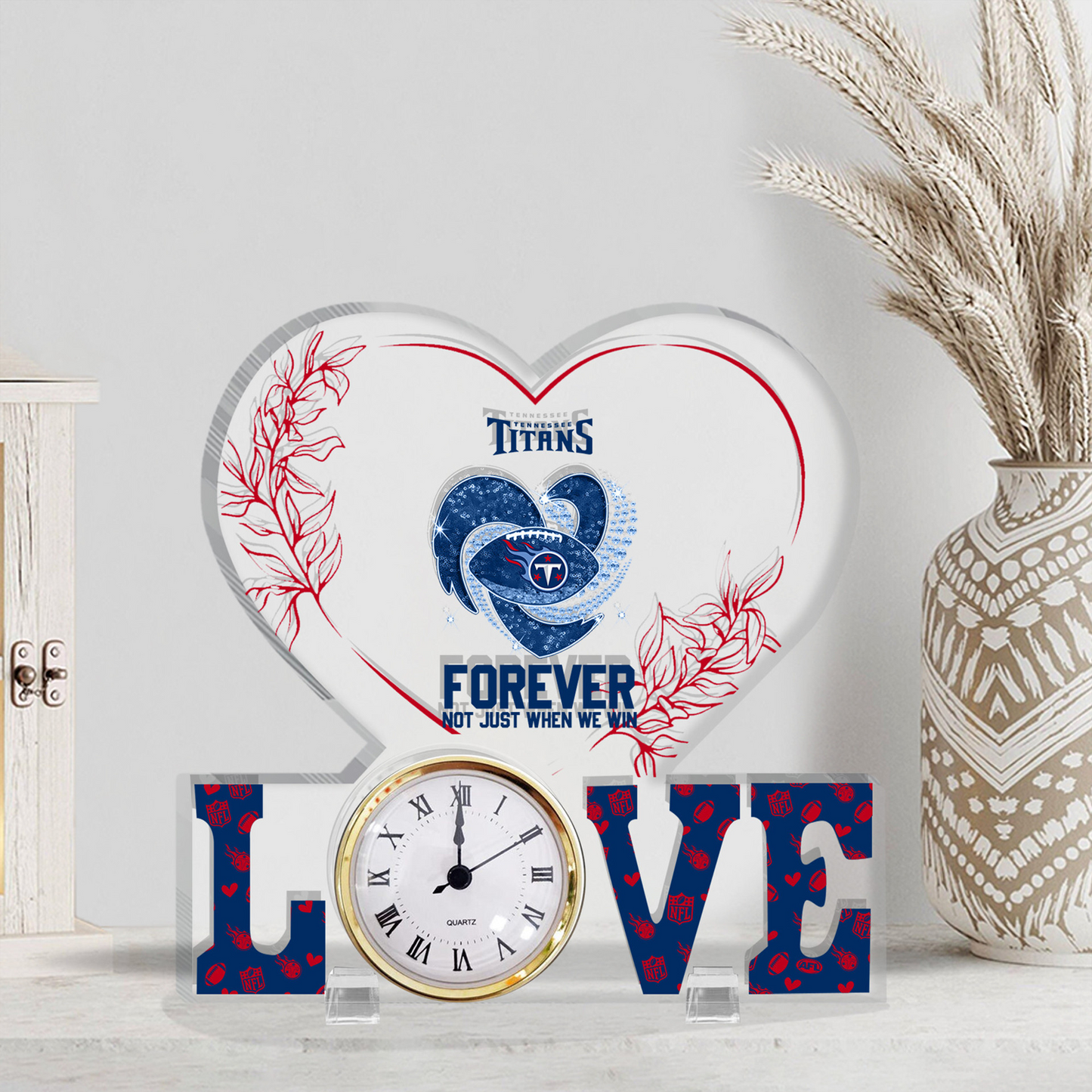 TEN x NFL Forever Not Just When We Win Acrylic Clock DATND TANTD