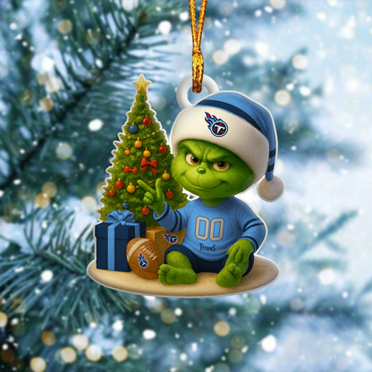 TT NFL x Grinch Premium Ornament DDT NTL