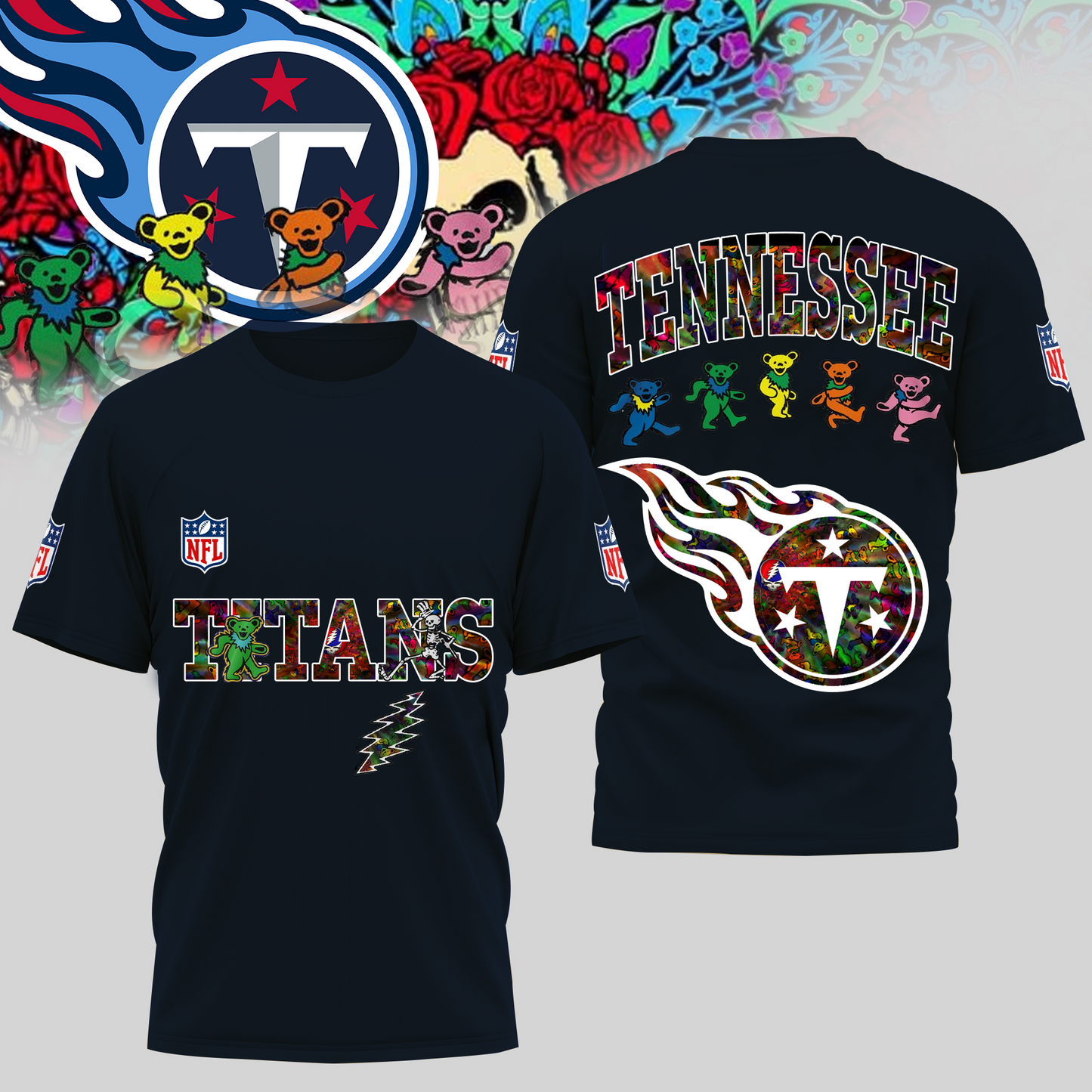 TT Premium NFL Dancing Bear T-Shirt DDT HLPHUONG