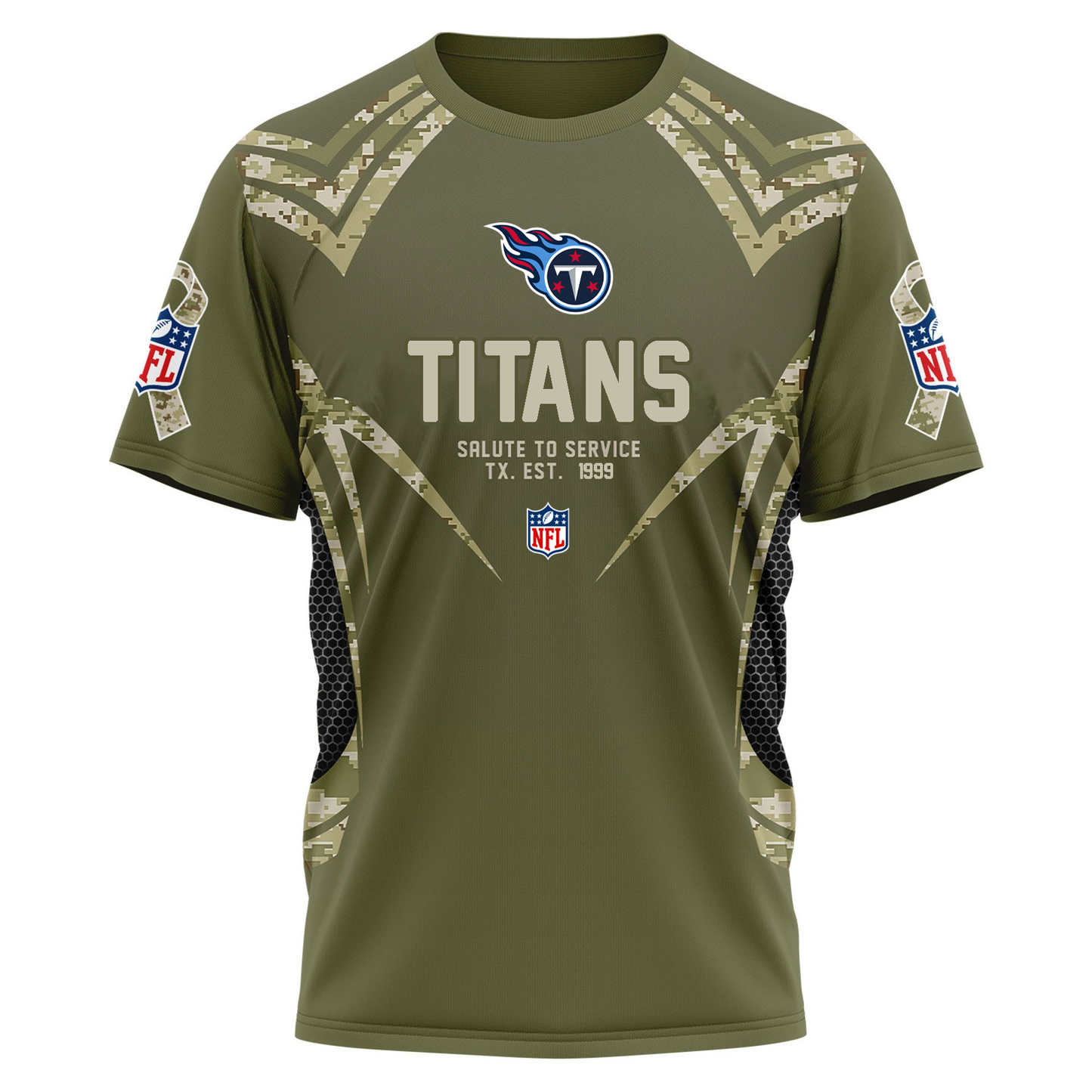 TT Premium NFL Salute to Service Camo 3D Shirt DDT CTND