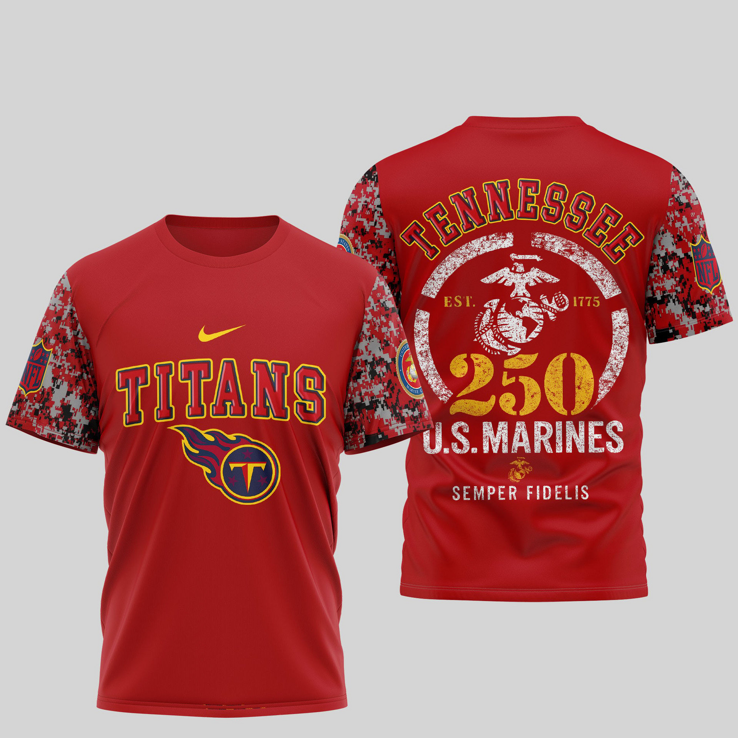 TT Premium U.S.M.C 250 Years Semper Fi 3D Shirt DDT TTV