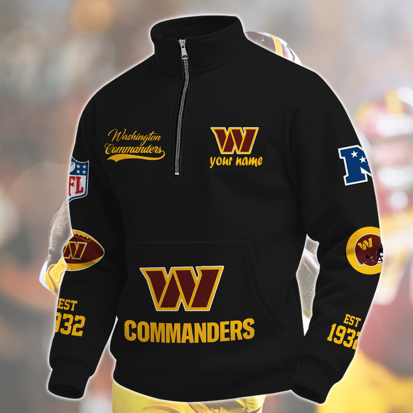 WAS  x NFL Quarter-Zip Sweatshirt DatND DVT