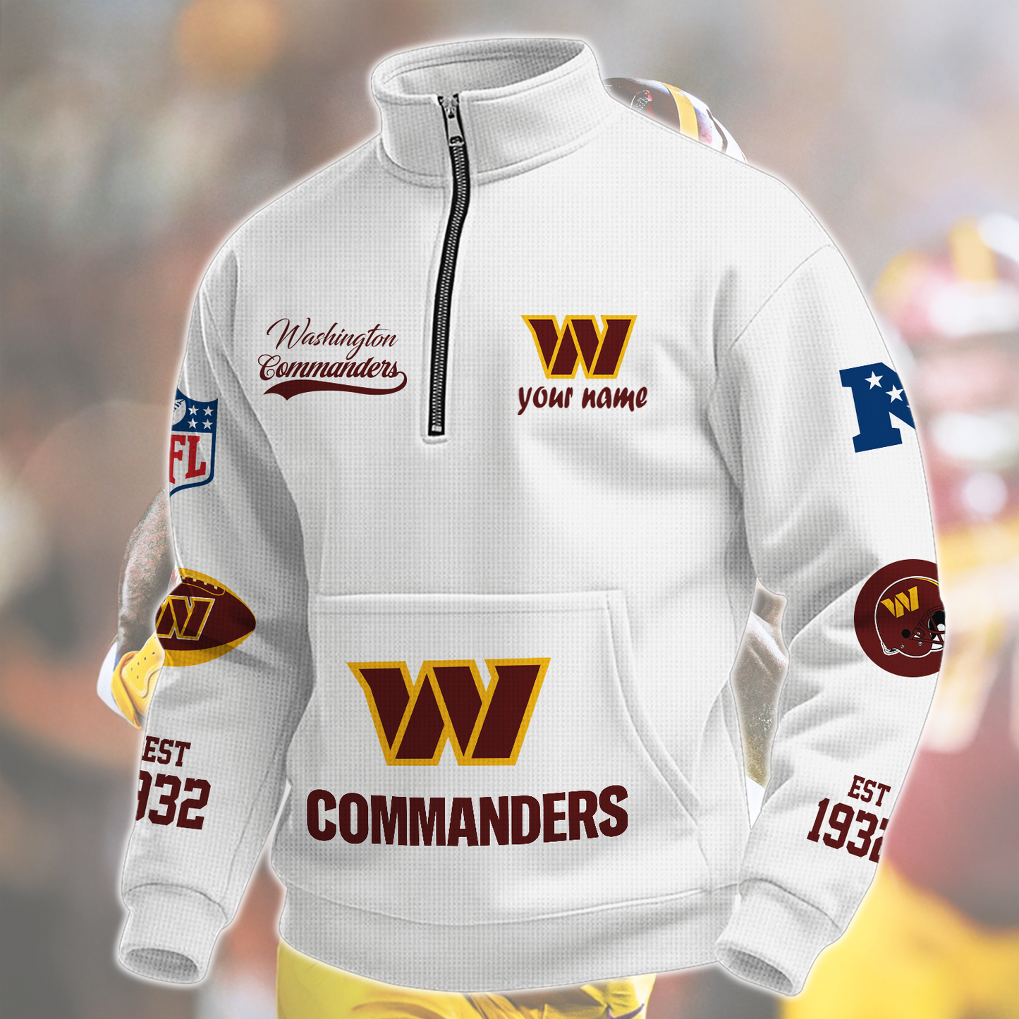 WAS  x NFL Quarter-Zip Sweatshirt DatND DVT