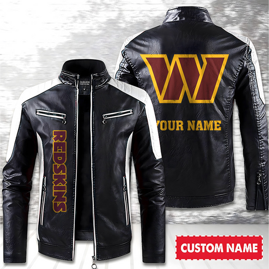 WAS American Football Men Leather Jacket Custom Any Name Gifts DatND DVT