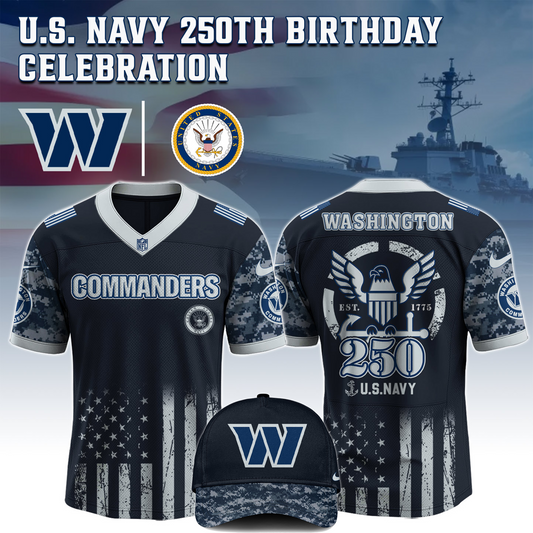 WAS x 250 U.S. Navy 250th Birthday Celebration Jersey DatND DVT
