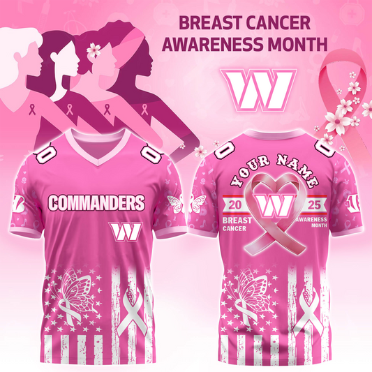 WAS x Breast Cancer Awareness Month 2025 V-neck Short Sleeve Jersey DatND DVT