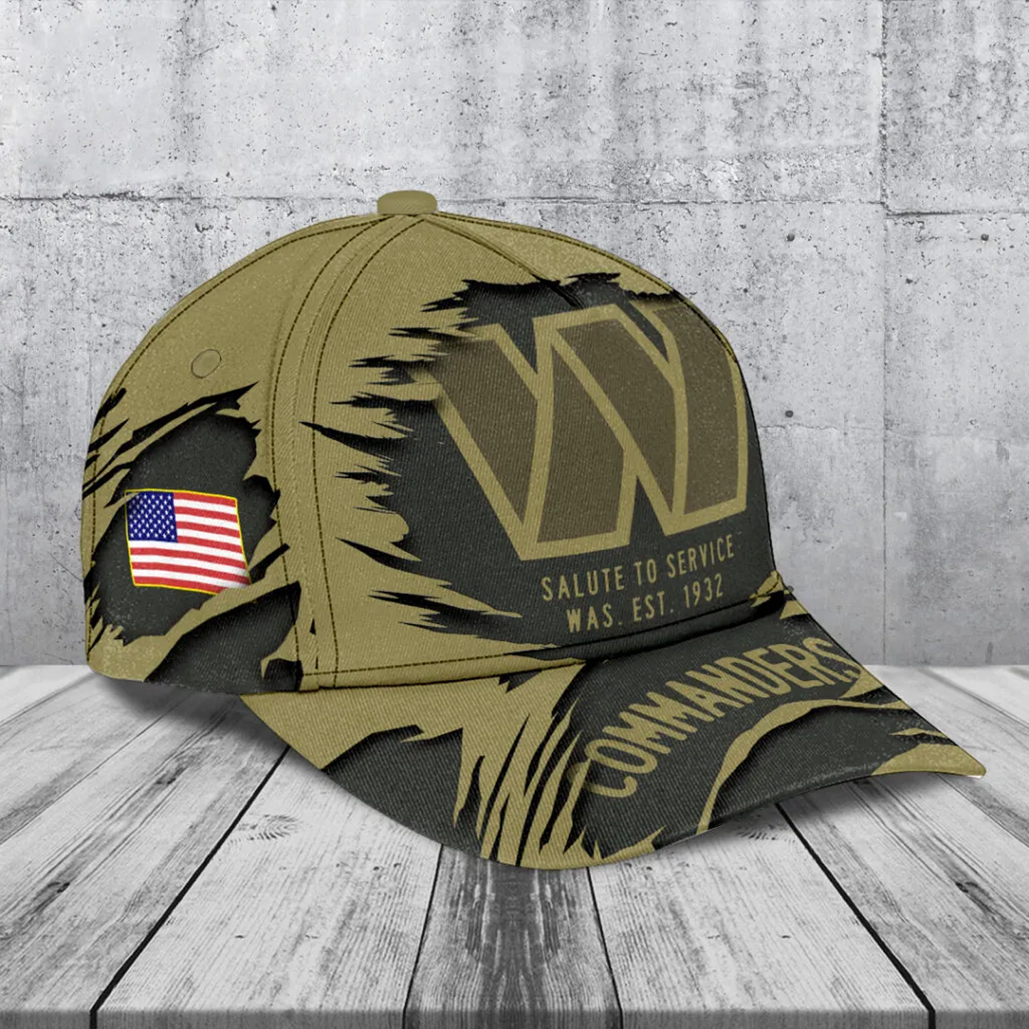 WAS x NFL 2025 Salute to Service Classic Cap DATND TANTD