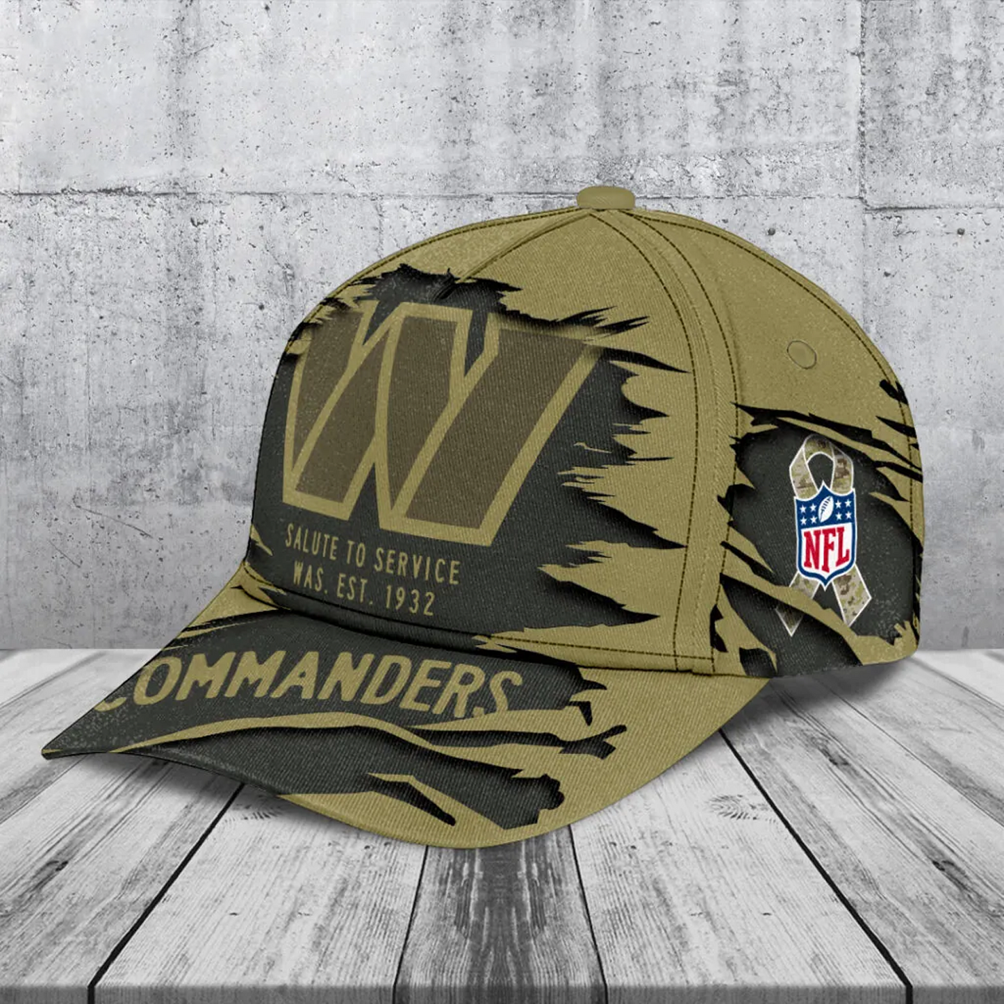 WAS x NFL 2025 Salute to Service Classic Cap DATND TANTD