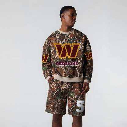 WAS x NFL Football Full Set Long Sweatshirt And Short Pants DATND TANTD