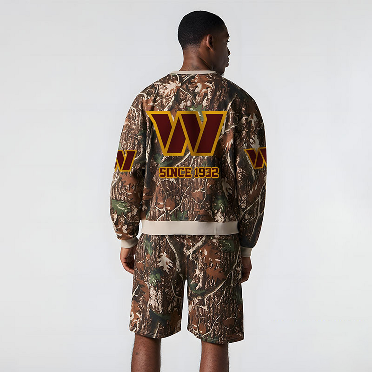 WAS x NFL Football Full Set Long Sweatshirt And Short Pants DATND TANTD