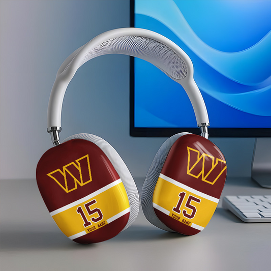 WAS x NFL Special Airpod Max Case Cover Personalized DATND TANTD