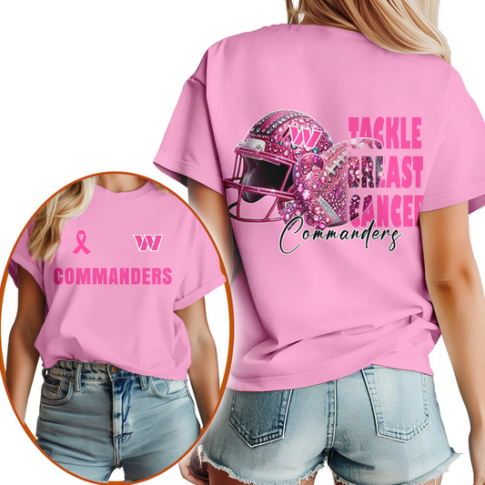 WAS x NFL Tackle Breast Cancer Premium 3D Shirt DATND TANTD