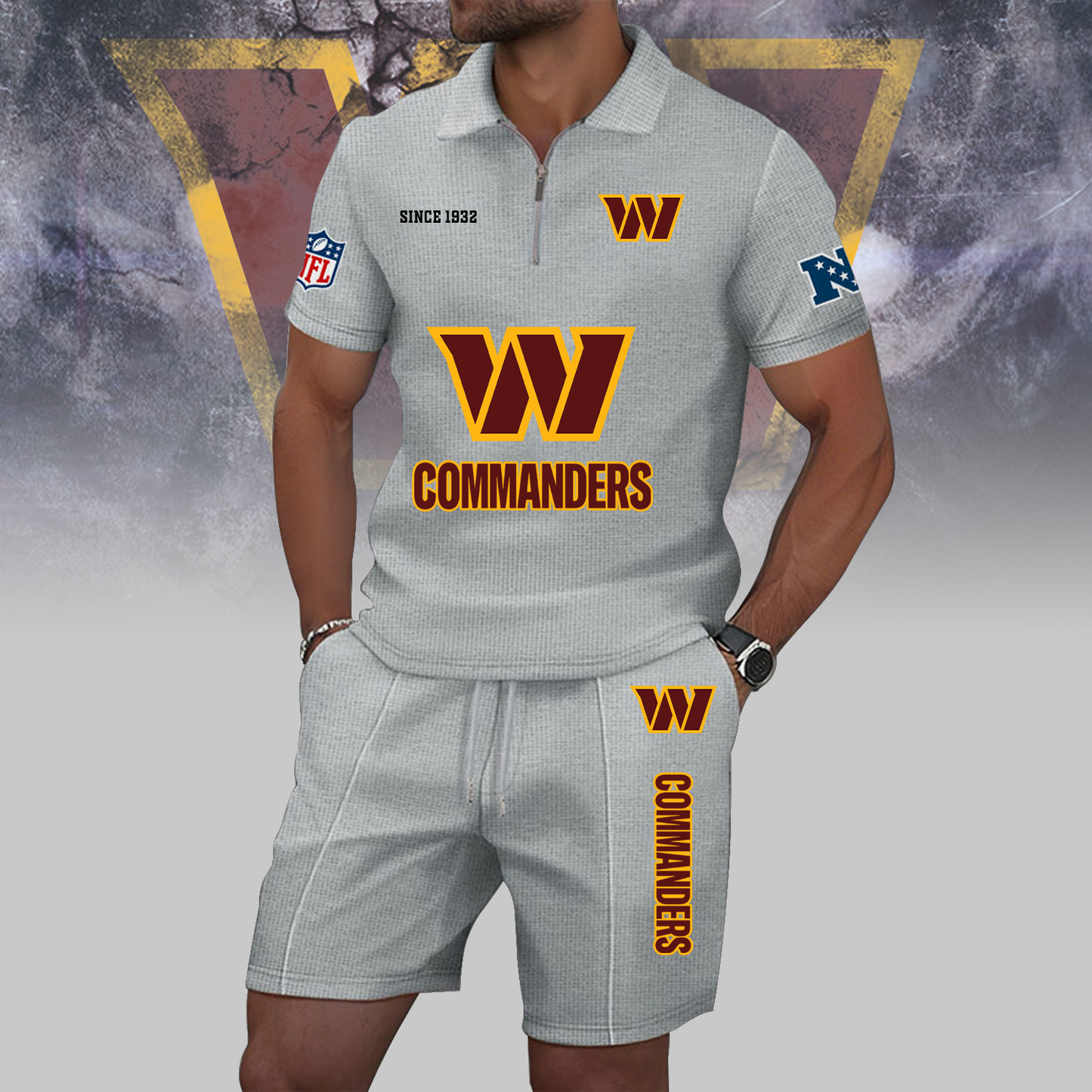 WAS x NFL Zip Polo Set DATND TANTD