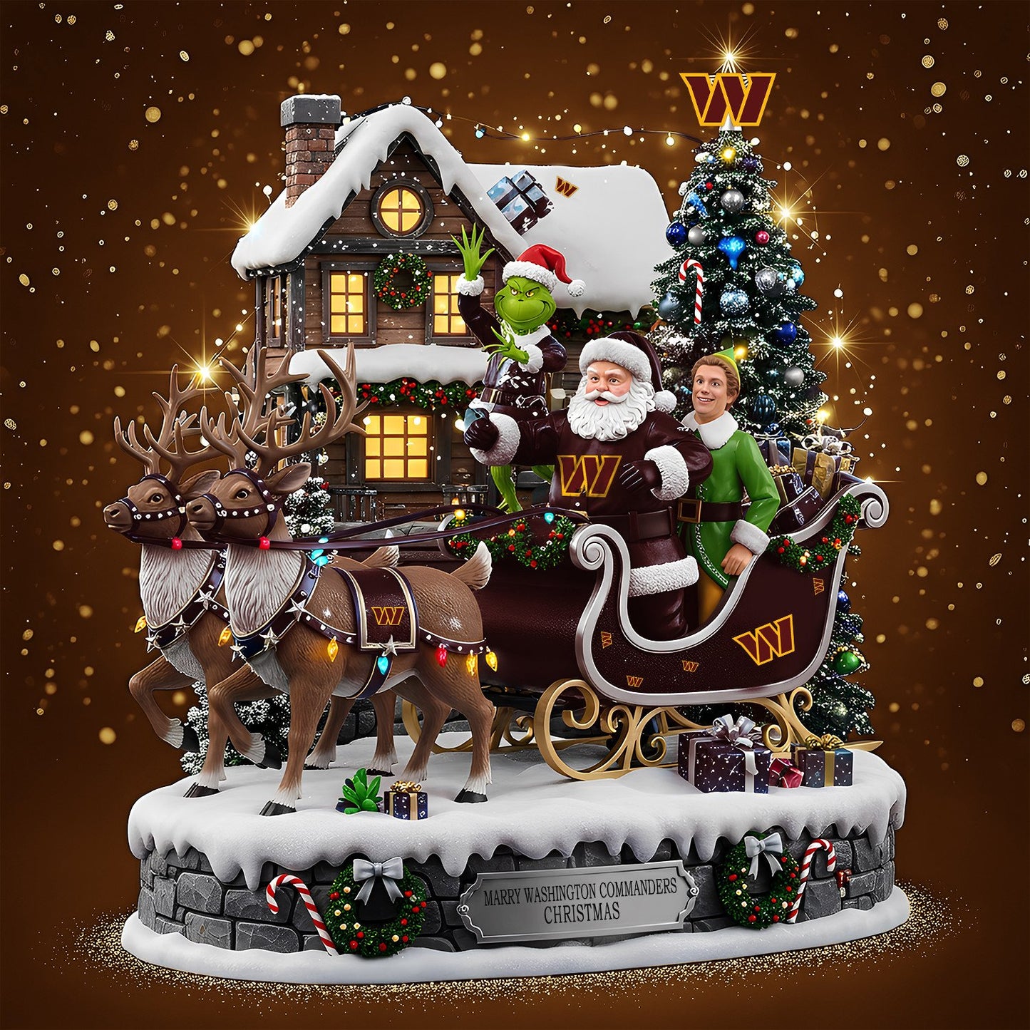 WC Acrylic Block - NFL Christmas Gift For Fans DDT CTND