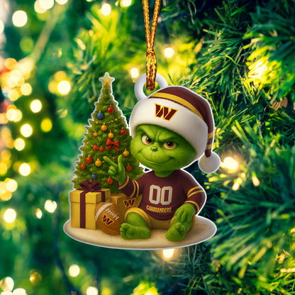 WC NFL x Grinch Premium Ornament DDT NTL
