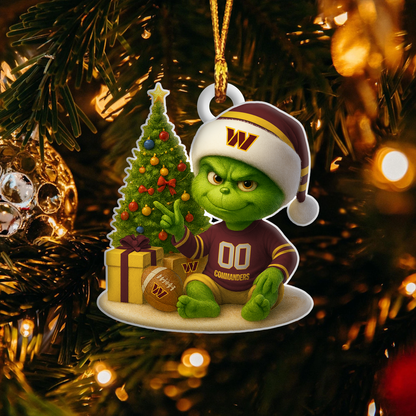 WC NFL x Grinch Premium Ornament DDT NTL