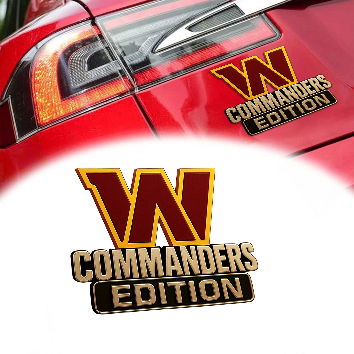 WC Premium 3D Car Name Badge DDT TTV