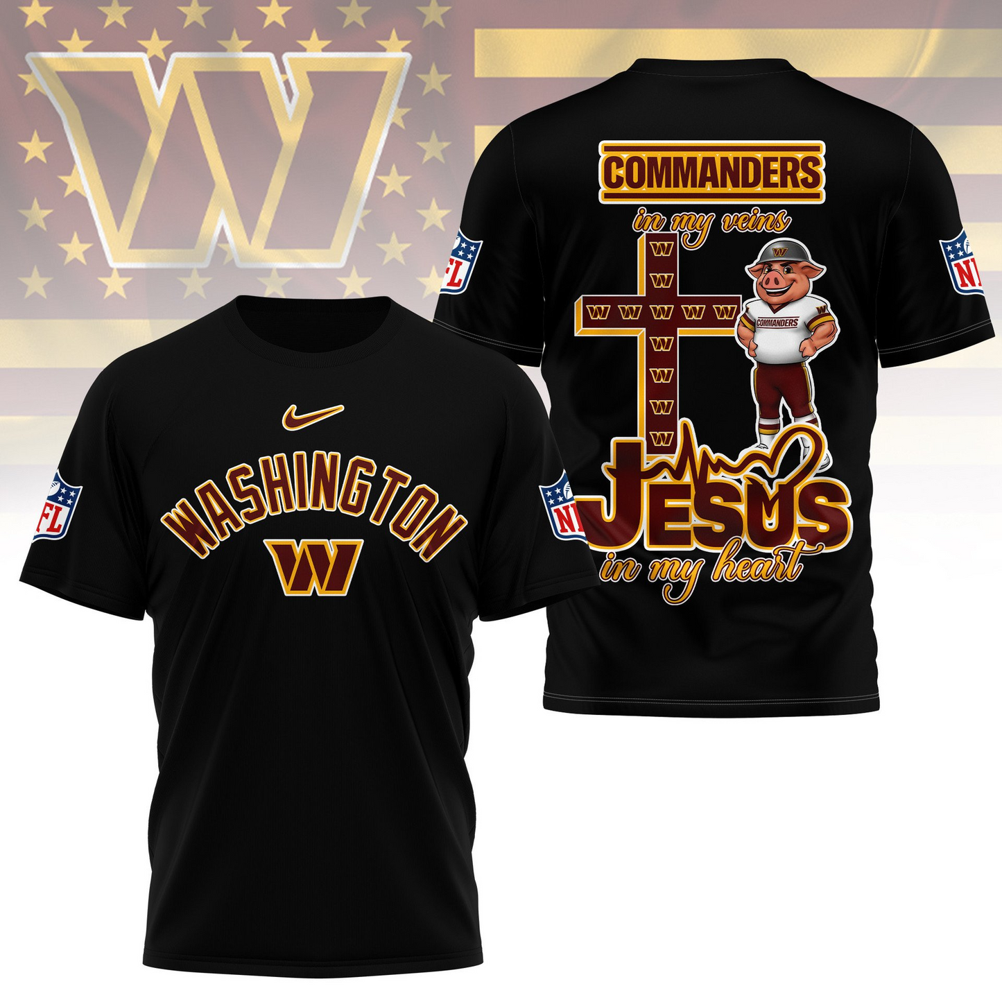 WC Premium Faith & Football 3D Shirt DDT TTV