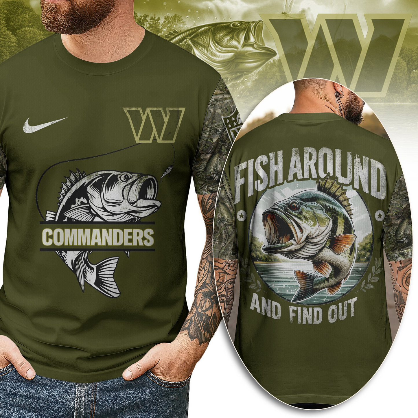 WC Premium Fish Around And Find Out 3D Shirt DDT CTND