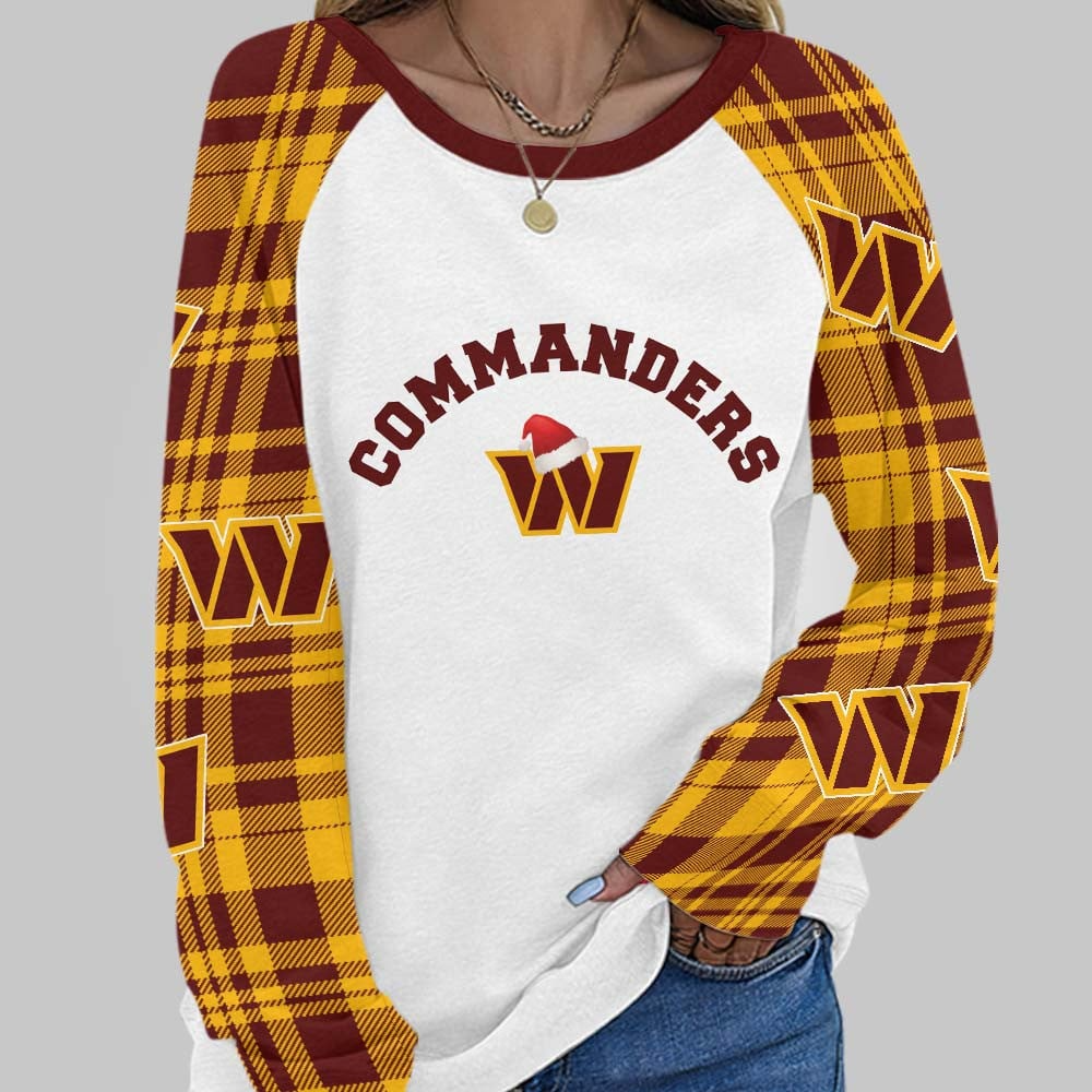 WC Premium NFL Cozy Round Neck Raglan Sleeve Sweatshirt DDT CTND