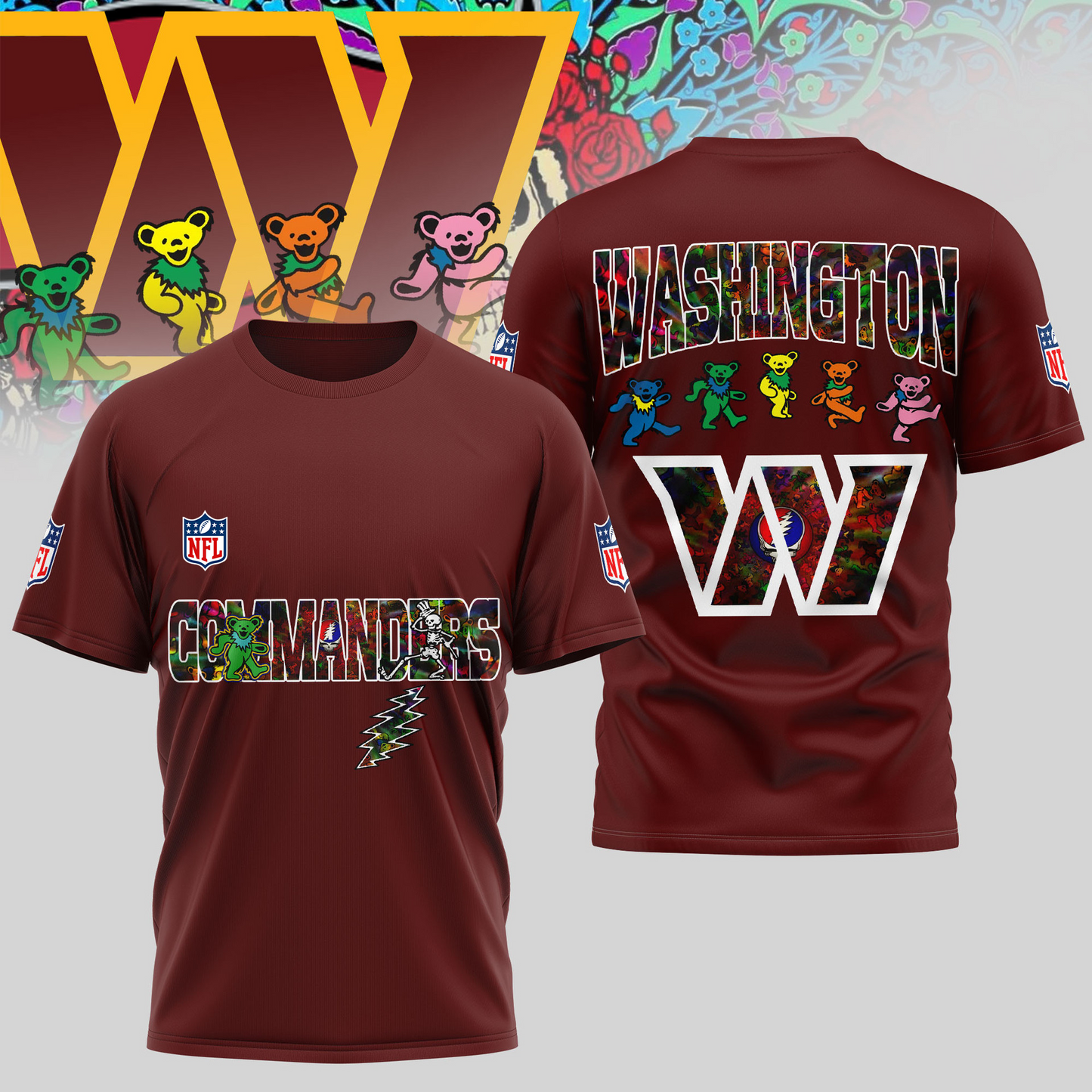 WC Premium NFL Dancing Bear T-Shirt DDT HLPHUONG