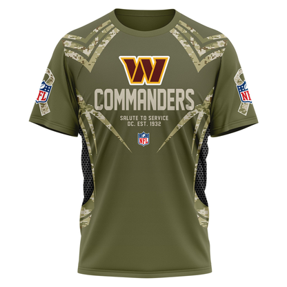 WC Premium NFL Salute to Service Camo 3D Shirt DDT CTND