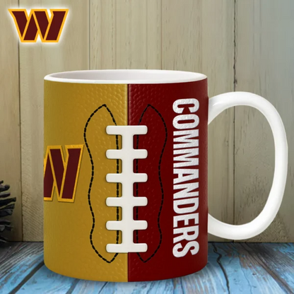 WC Premium NFL Split Color Ceramic Mug DDT HLPhuong