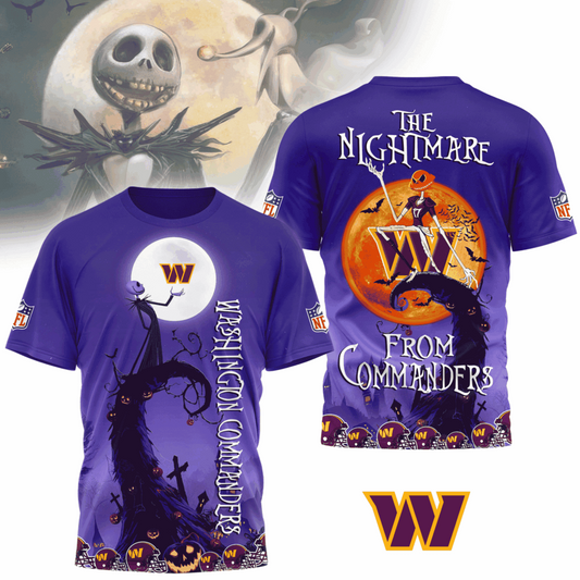 WC Premium NFL X Halloween The Nightmare 3D Shirt DDT CTND