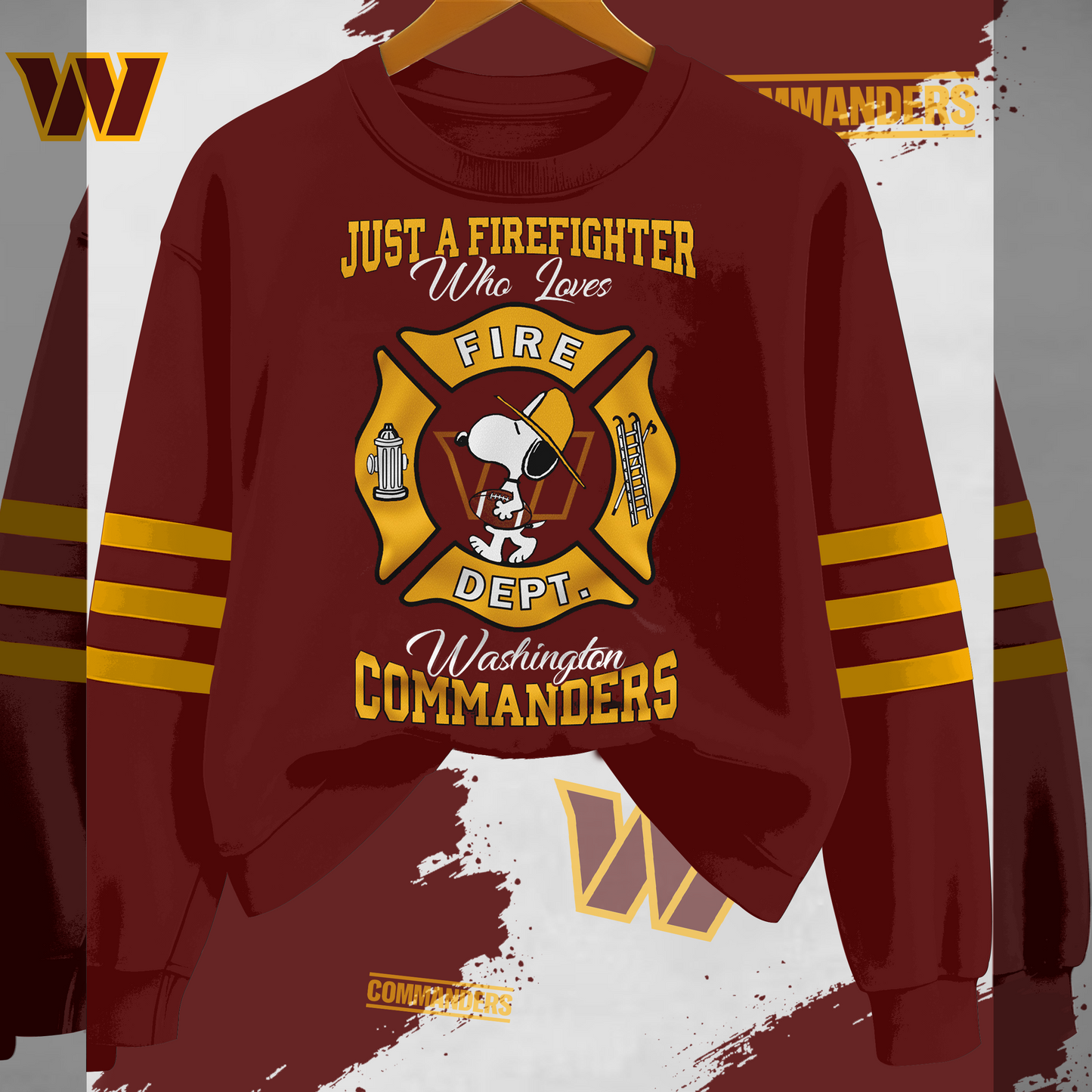WC x NFL Just A Firefighter Who Love Sweatshirt DDT HLPHUONG