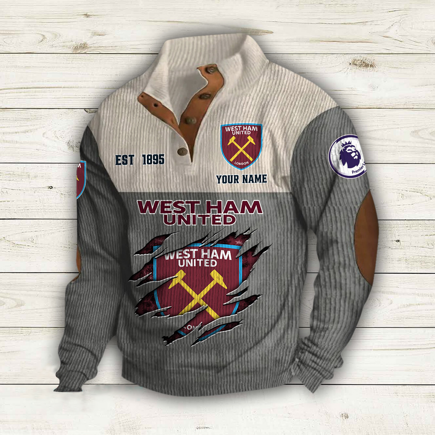 WES  x EPL Double Breasted Stand Collar Hoodies DATND TANTD