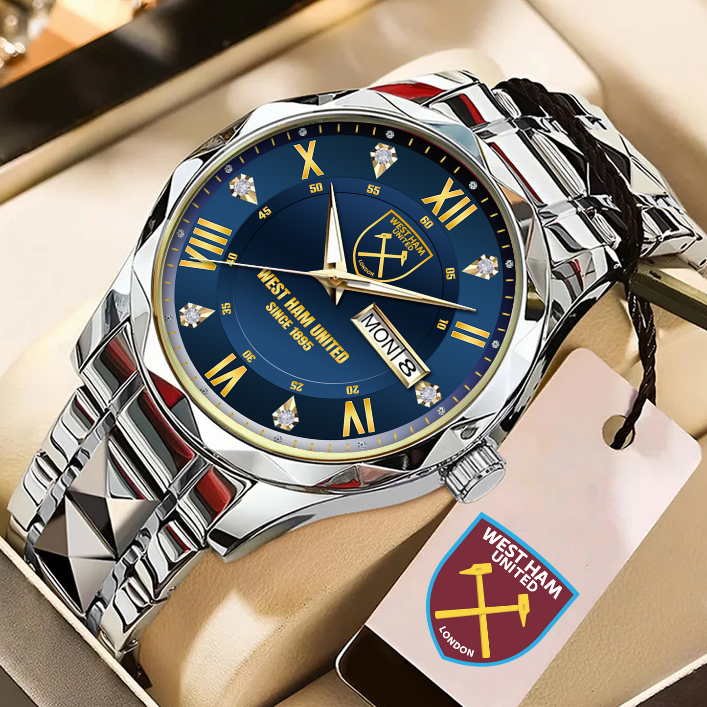 WES Alloy Luxury Quartz Watch DATND TANTD