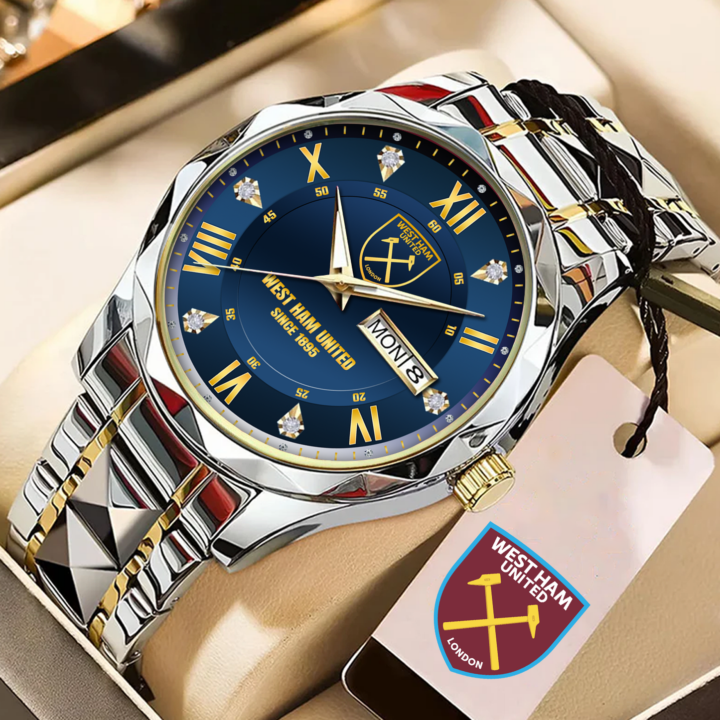 WES Alloy Luxury Quartz Watch DATND TANTD