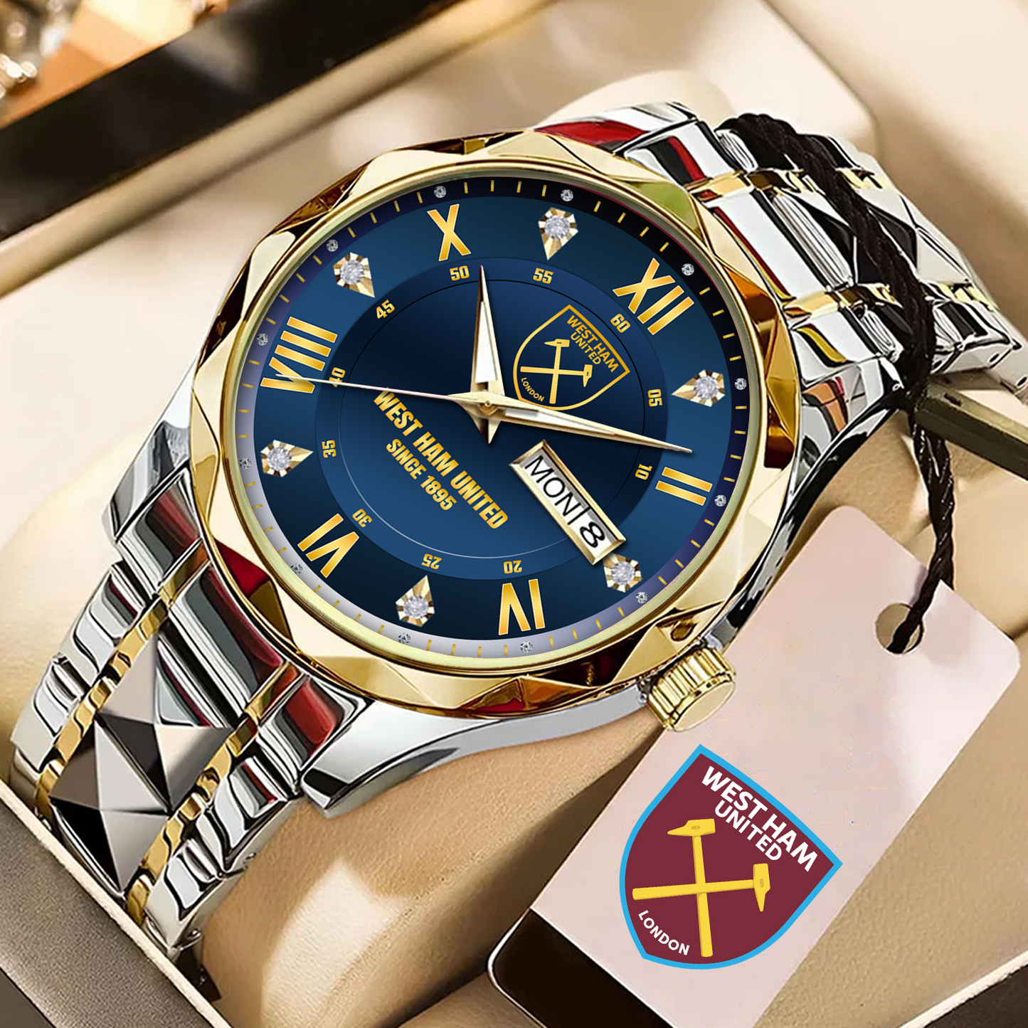 WES Alloy Luxury Quartz Watch DATND TANTD