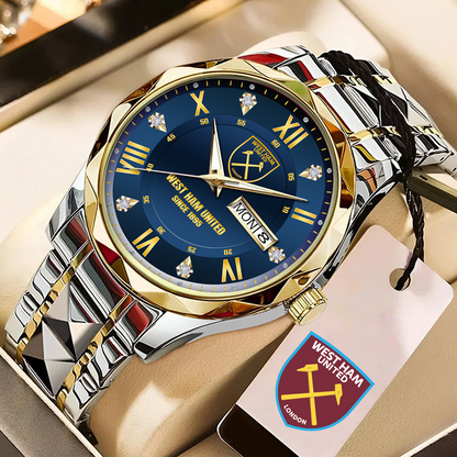 WES Alloy Luxury Quartz Watch DATND TANTD